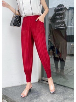 Loose Red Radish trousers Elastic Waist Pants Summer