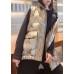 Champagne Zip Up Pockets Duck Down Winter down vest