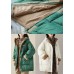 Chic White hooded Pockets Casual Winter Down Coat