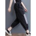 Comfy Black Patchwork jeans Summer Cotton